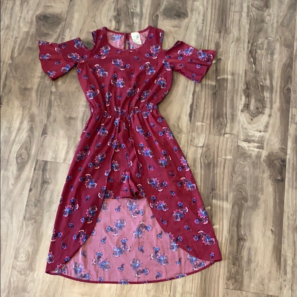 Lily Bleu Maroon Paisley Walk Through Romper
